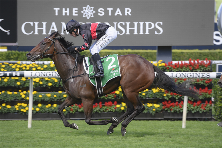 AWAY GAME winning the Heineken 3 Percy Sykes Stakes.