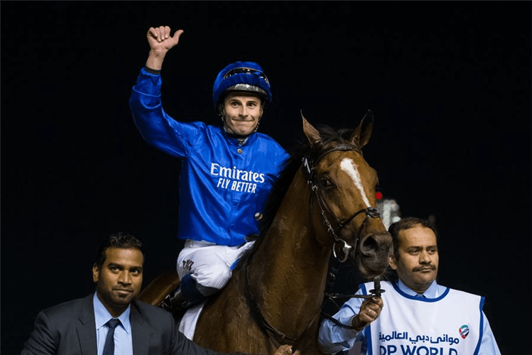 BARNEY ROY parading after winning Al Rashidiya Sponsored By Hamdan Bin Mohammed Cruise Terminal on 30th Jan, 2020