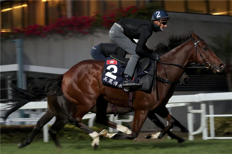 BEAUTY GENERATION worked on the turf for LONGINES HKIR