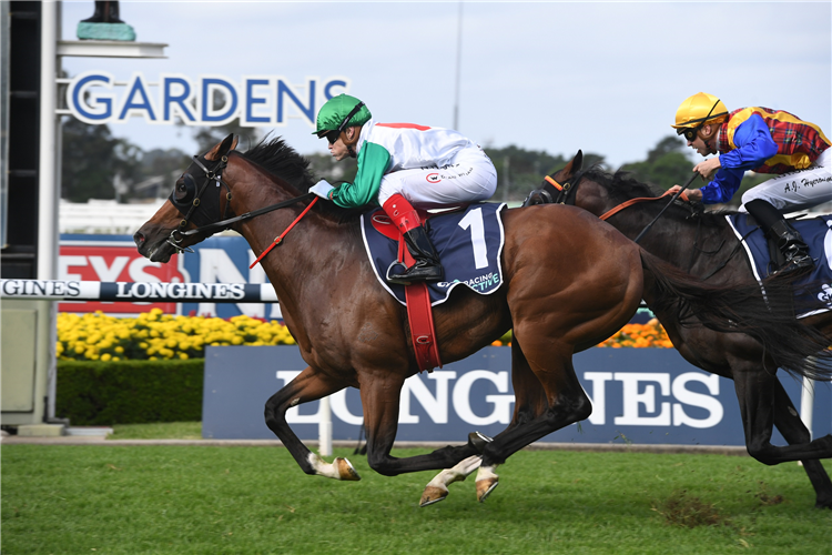 CASTELVECCHIO winning the Sky Racing Active Rosehill Guineas.