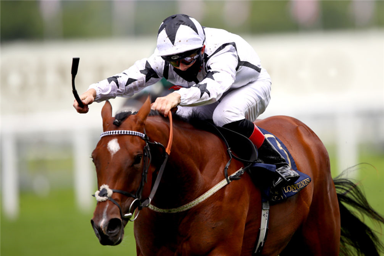 DANDALLA winning the Albany Stakes at Ascot in England.