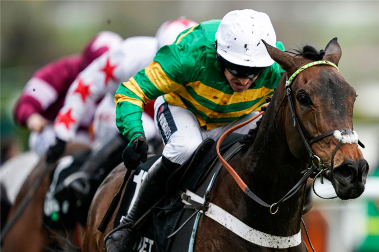 EPATANTE winning the Unibet Champion Hurdle Challenge Trophy in Cheltenham, England.