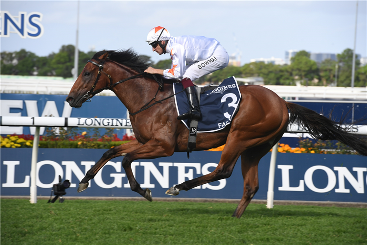 FARNAN winning the Longines Golden Slipper.