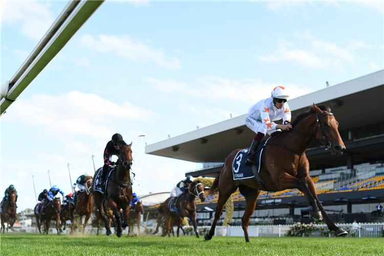 FARNAN winning the Longines Golden Slipper.