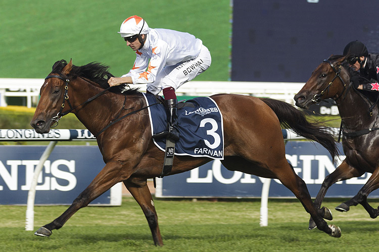 FARNAN winning the Longines Golden Slipper.