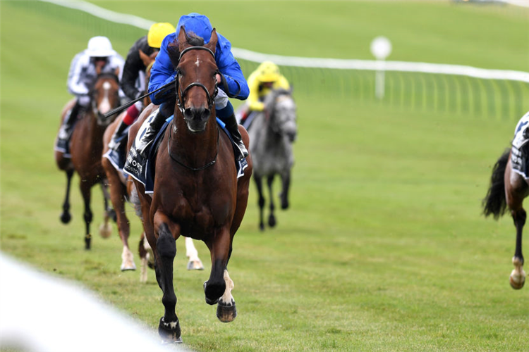 GHAIYYATH winning the Hurworth Bloodstock Coronation Cup Stakes in Newmarket, England.