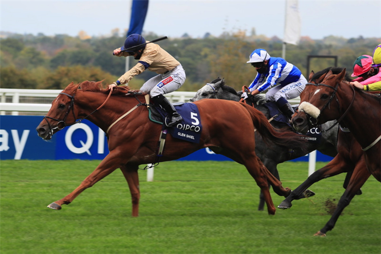 GLEN SHIEL winning the Qipco British Champions Sprint Stakes (Group 1)