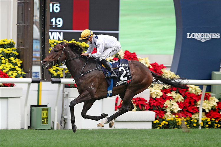 GOLDEN SIXTY winning the The Longines Hong Kong Mile