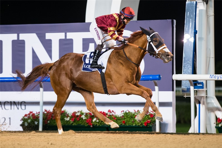 MEQDAM winning the Longines Spirit Collection Stakes