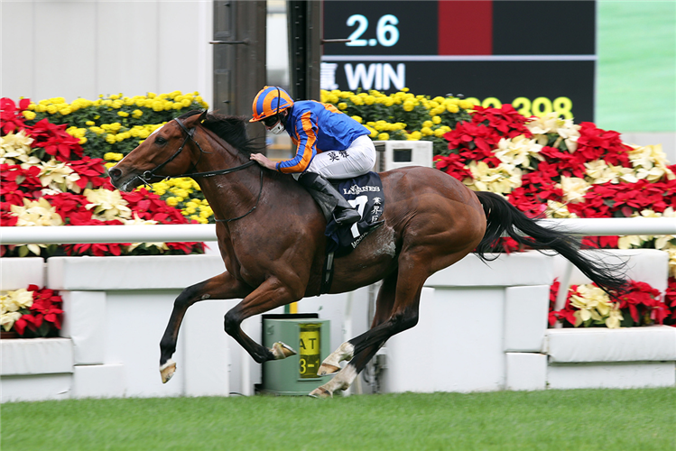 The Aidan O’Brien-trained Mogul with Ryan Moore in the saddle wins the LONGINES Hong Kong Vase (Group 1-2400m).