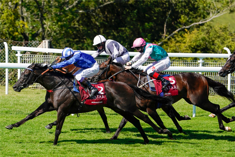 MOHAATHER winning the Sussex Stakes at Goodwood in England.
