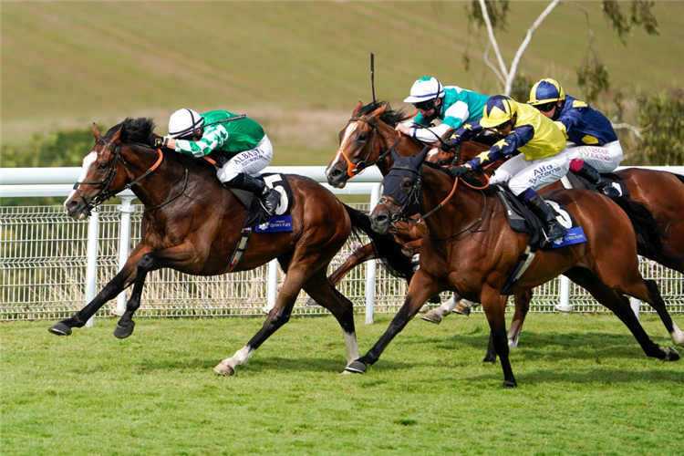 PABLO ESCOBARR winning the L'Ormarins Queen's Plate Glorious Stakes at Goodwood in England.
