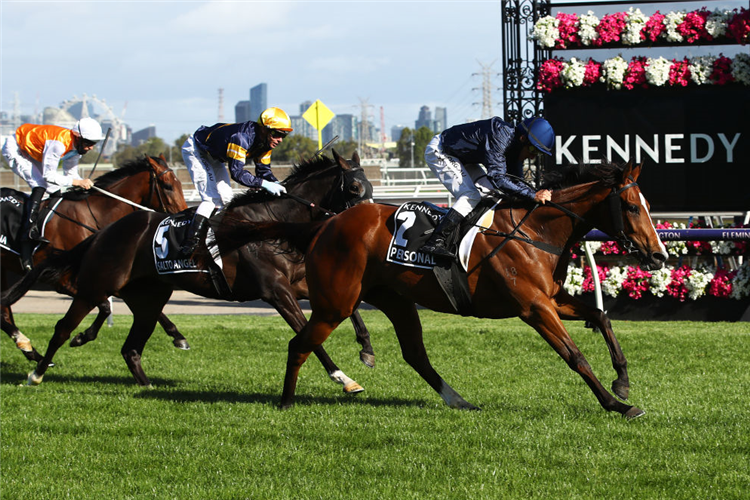 PERSONAL winning the Kennedy Oaks at Flemington in Australia.