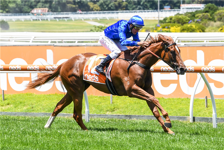 PICARONES winning the Home Of Outdoor Event Hcp at Caulfield in Australia.