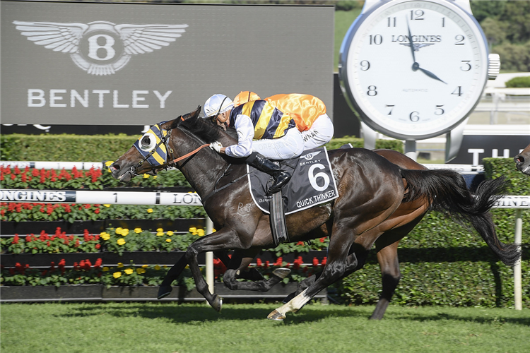 Quick Thinker narrowly defeats Zebrowski to give Murray Baker a fifth Australian Derby
