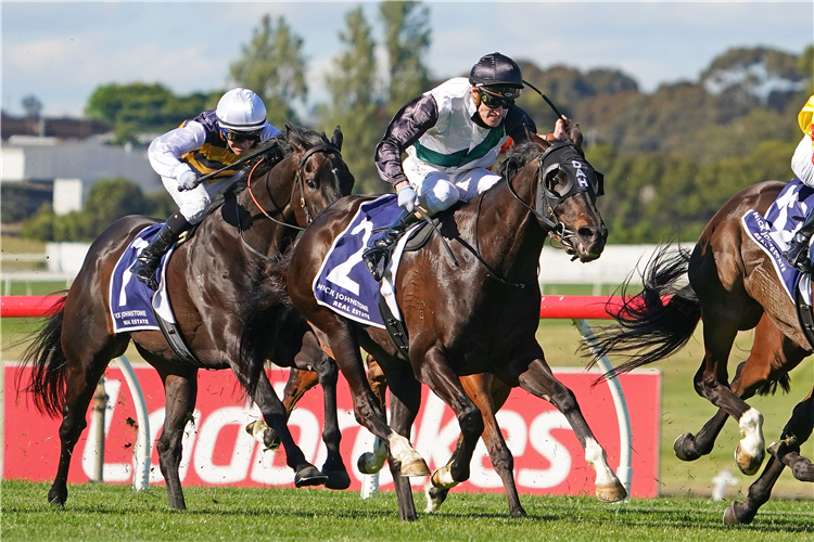 SO SI BON winning the Nick Johnstone R/E Eclipse Stk.