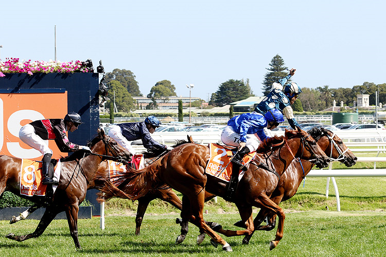 TAGALOA winning the Neds Blue Diamond Stakes