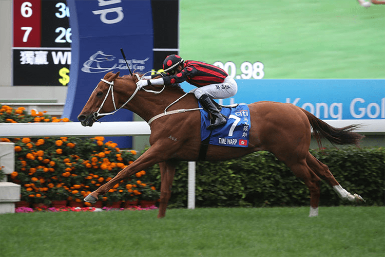 TIME WARP winning the The Citi Hong Kong Gold Cup