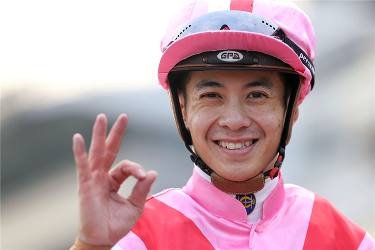 Derek Leung is delighted to nail a treble