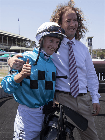 TOM MARQUAND and CIARON MAHER after PRAGUE winning the Iron Jack Canonbury Stakes