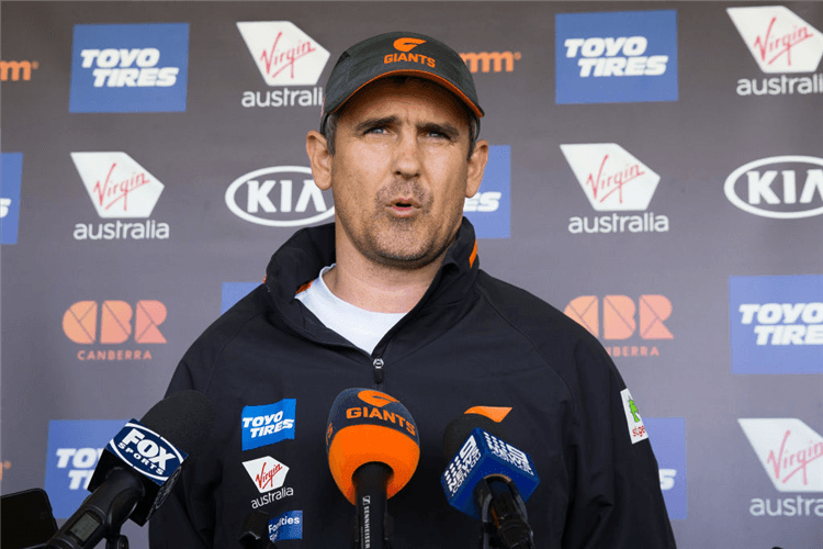 Giants head coach LEON CAMERON .