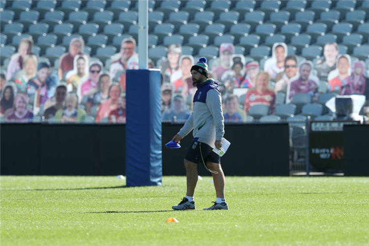 TODD PAYTEN interim coach during a New Zealand Warriors NRL training session at Central Coast Stadium in Gosford, Australia.
