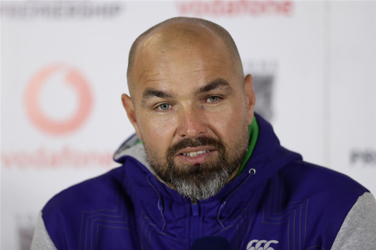 Warriors interim head coach TODD PAYTEN speaks at a press conference following the round eight NRL match between the New Zealand Warriors and the Brisbane Broncos at Central Coast Stadium in Gosford, Australia.
