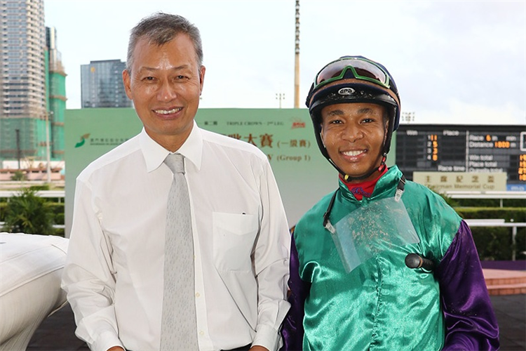 Trainer K H Leong and Tshwaro Appie