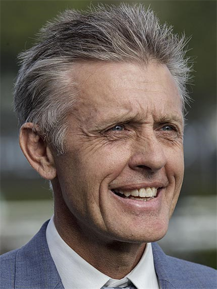 Trainer : MARK NEWNHAM after GREYSFUL GLAMOUR winning the The Agency Villiers Stakes