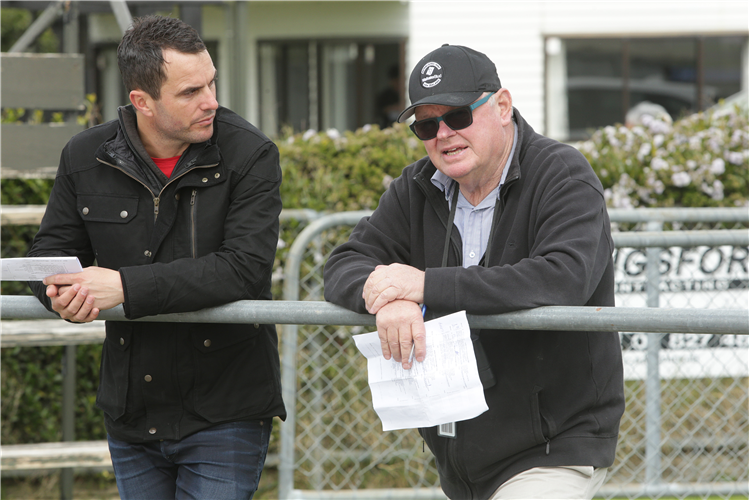 Trainers Murray Baker (right) and Andrew Forsman.