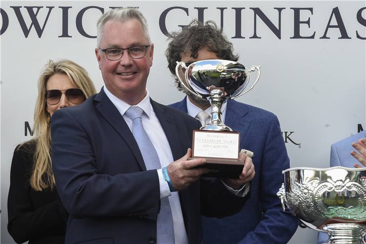 Tony Pike after The Bostonian’s win in the Gr.1 Canterbury Stakes (1300m)