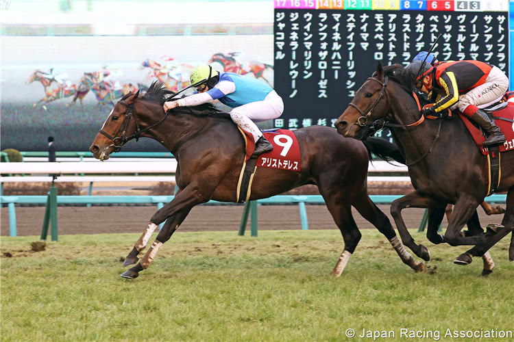 ARISTOTELES winning the American Jockey Club Cup at Nakayama in Japan.