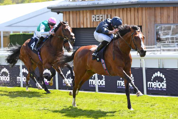 ARMORY winning the Melodi Media Huxley Stakes (Group 2)