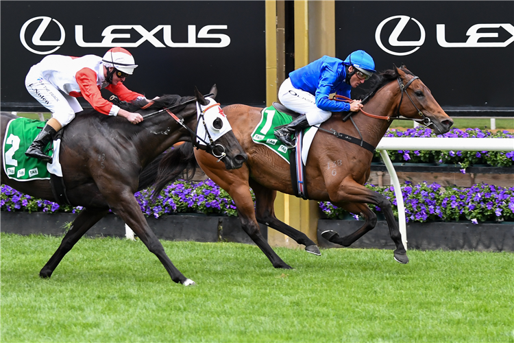 COLETTE winning the Empire Rose Stks at Flemington in Australia.