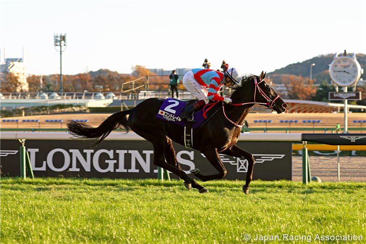 CONTRAIL winning the Japan Cup at Tokyo in Japan.