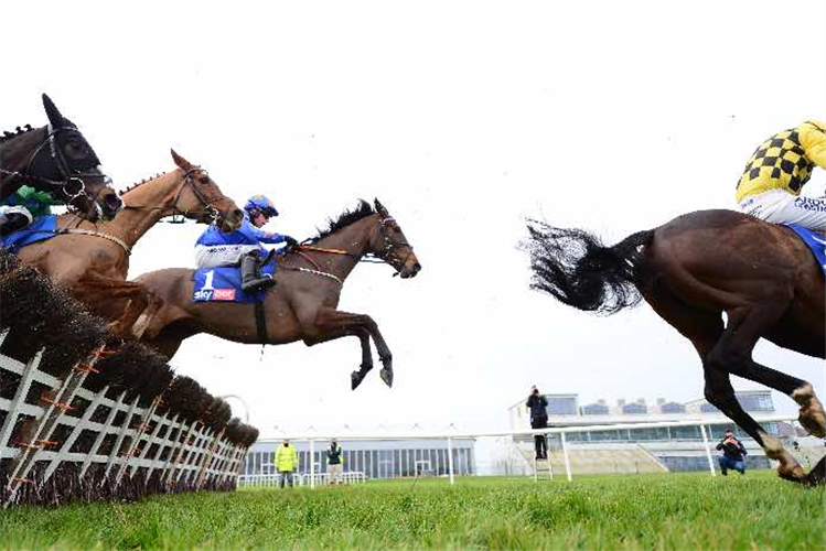 DREAL DEAL winning the Sky Bet Moscow Flyer Novice Hurdle (Grade 2)