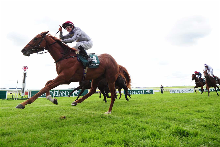 EBRO RIVER winning the Keeneland Phoenix Stakes (Group 1)