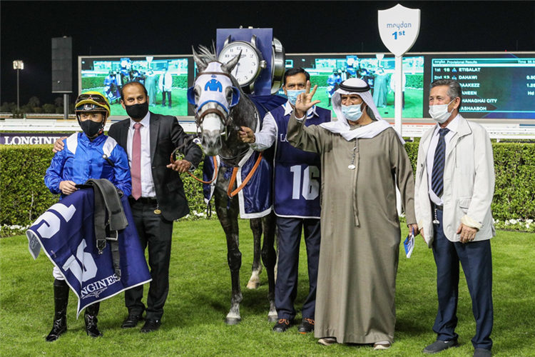 ETISALAT parading after winning the Longines Spirit Collection Challenge
