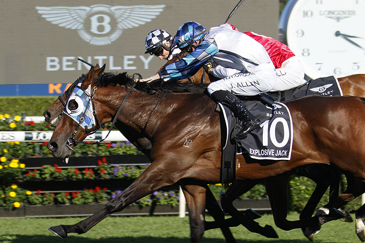 EXPLOSIVE JACK winning the Bentley Australian Derby