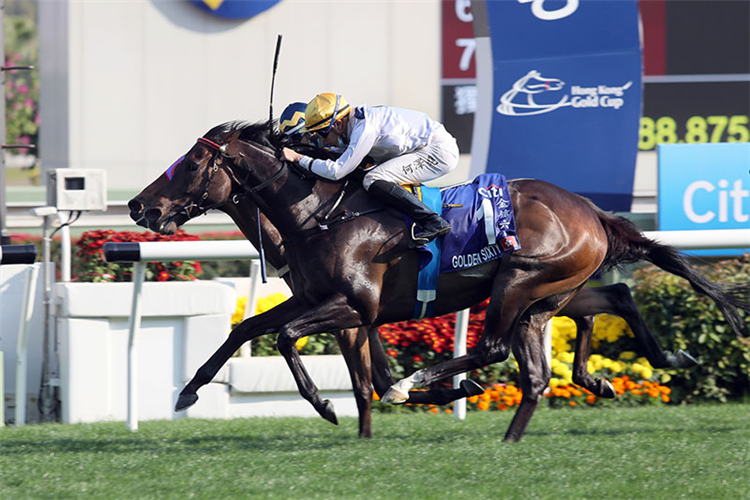 GOLDEN SIXTY winning the The Citi Hong Kong Gold Cup