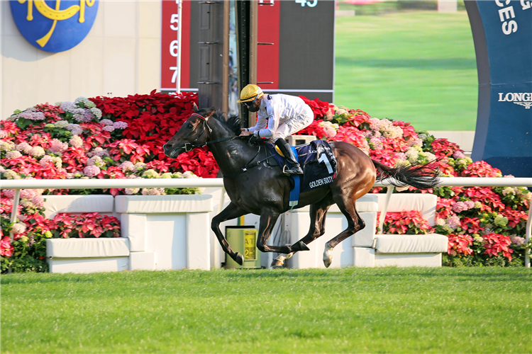 GOLDEN SIXTY winning the The Longines Hong Kong Mile.