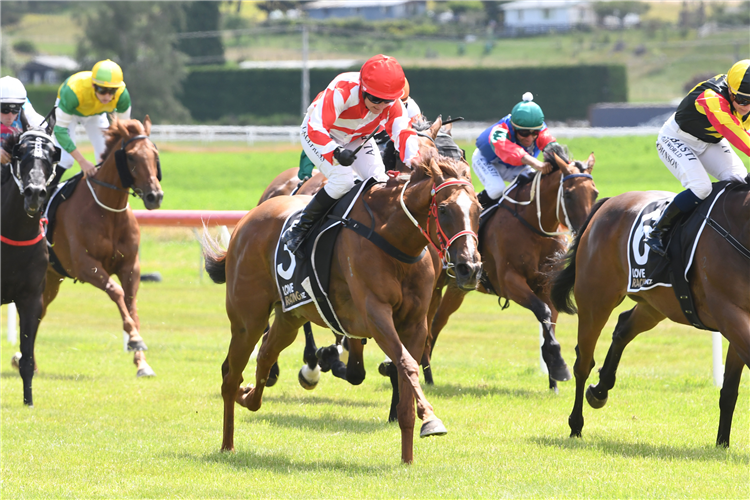 HUNTA PENCE winning the Harcourts Taupo Cup