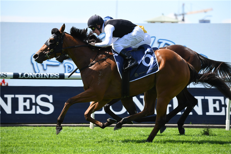 ISOTOPE winning the Irresistible Pools Darby Munro at Rosehill in Australia.