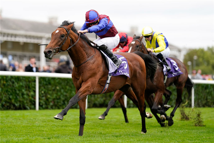 LUXEMBOURG winning the Futurity Trophy Stakes at Doncaster in England.