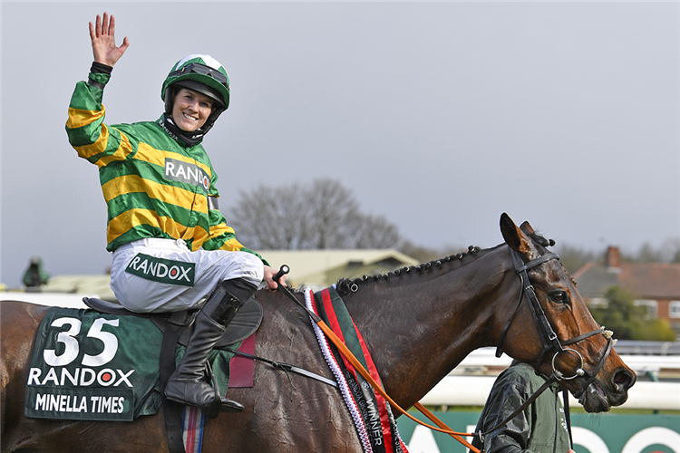 MINELLA TIMES parading after winning the Randox Grand National Handicap Chase (Grade 3) (GBB Race) on 10th Apr, 2021