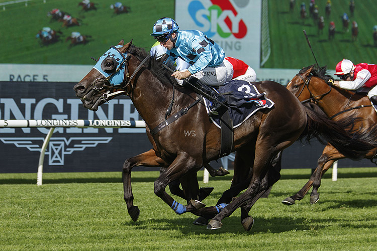 MO'UNGA winning the Sky Racing Rosehill Guineas