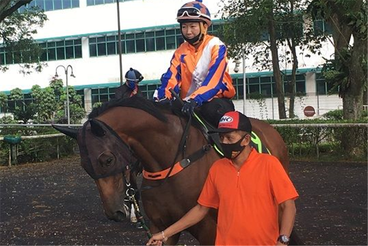 Mr Clint (Jerlyn Seow) heads down to his barrier trial on Tuesday.
