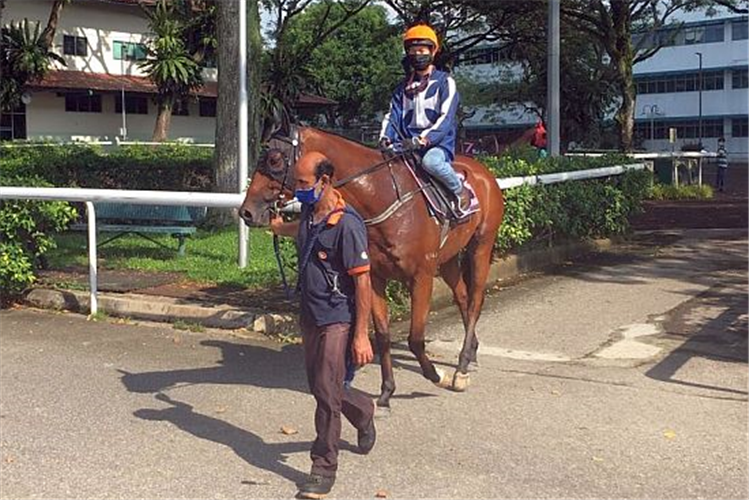 Mr Malek (Simon Kok Wei Hoong) seen here heading out to the trials on Thursday morning.