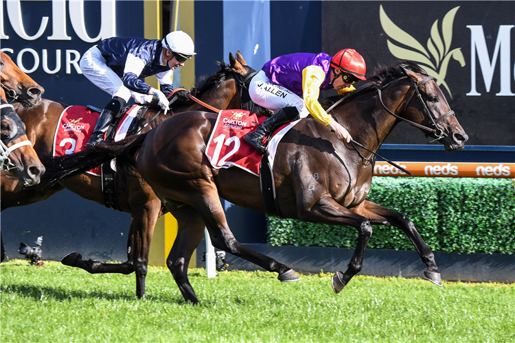 PARADEE winning the Peter Young Stakes at Caulfield in Australia.