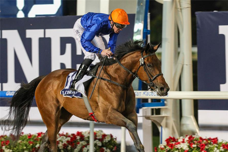 SOFT WHISPER winning the UAE 1000 Guineas Trial Presented By Longines